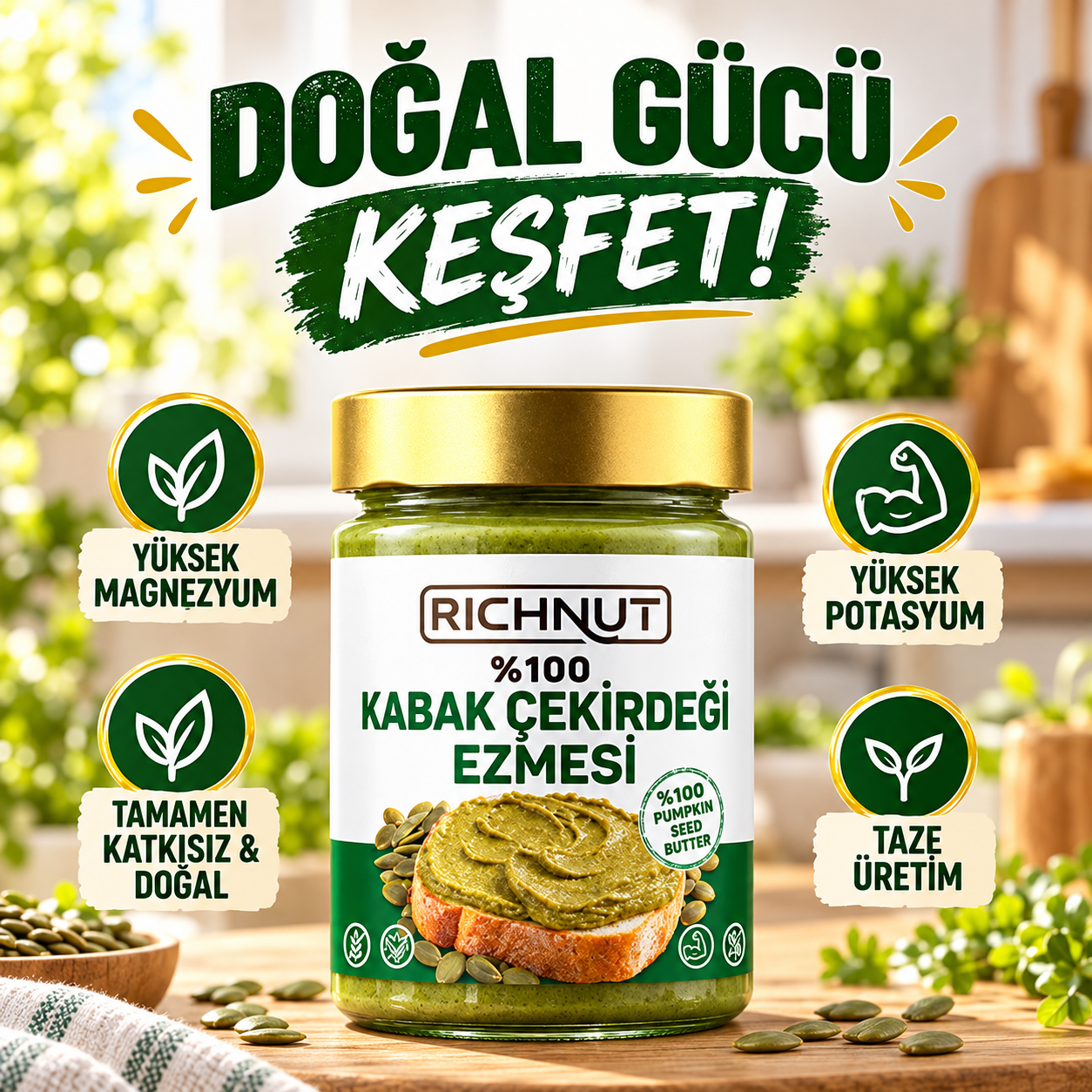 <div>Mükemmel Kıvam</div><span>Doğal Parçacıklar</span>