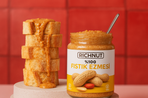 300 gr Şekersiz Doğal %100 Fıstık Ezmesi