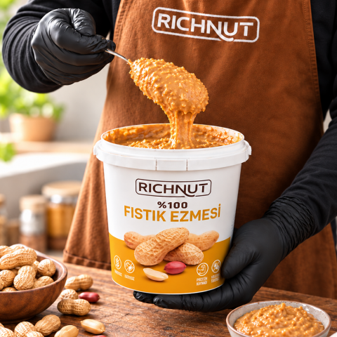 Fıstık Ezmesi 1 KG – Şeker İlavesiz, Katkısız, %100 Osmaniye Yer Fıstığı