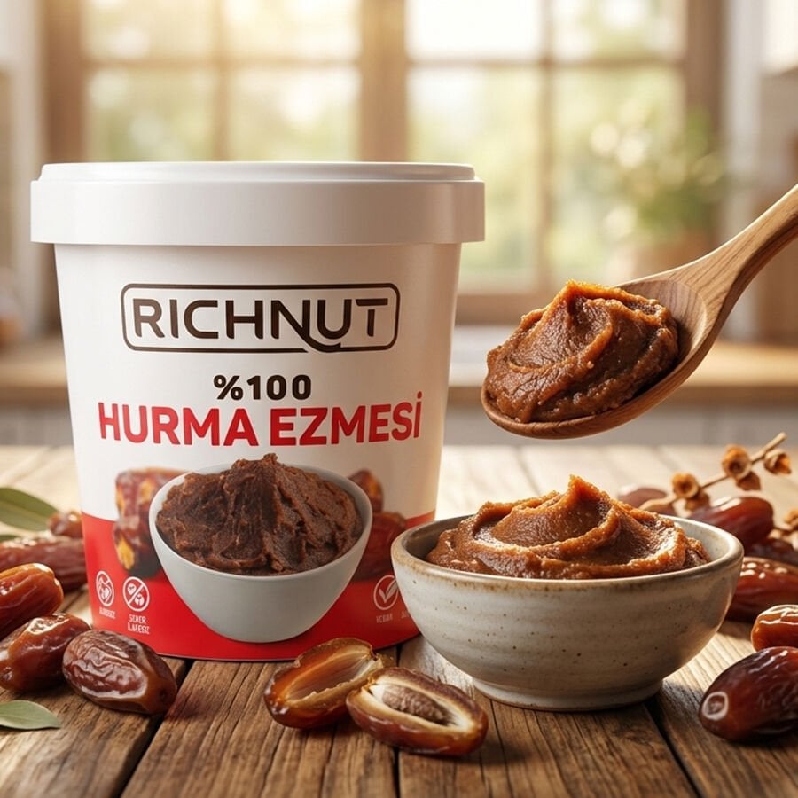 Hurma Ezmesi 1 Kg - Katkısız Doğal %100 Hurma Püresi