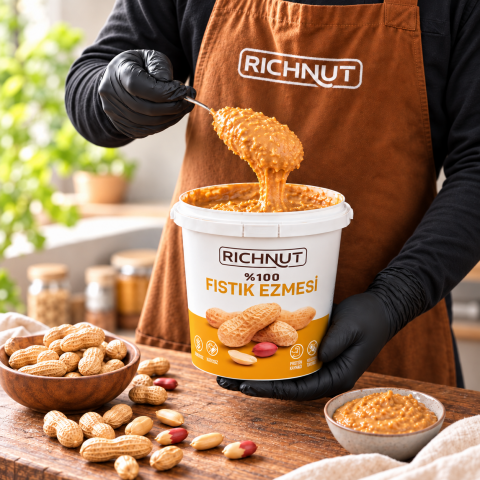 Fıstık Ezmesi 2 KG Paket – (1 KG KAKAOLU + 1 KG SADE)