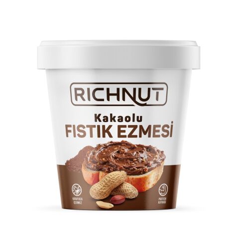 Fıstık Ezmesi 4 kg Paket – 2 kg Kakaolu + 2 kg Sade, Katkısız