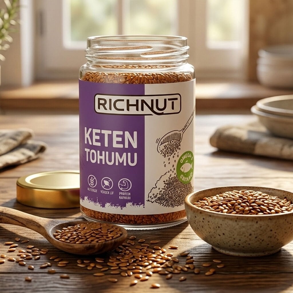 Keten Tohumu 210 g – Tane, Glutensiz