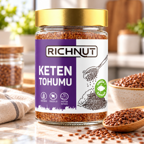 Keten Tohumu 210 g – Tane, Glutensiz