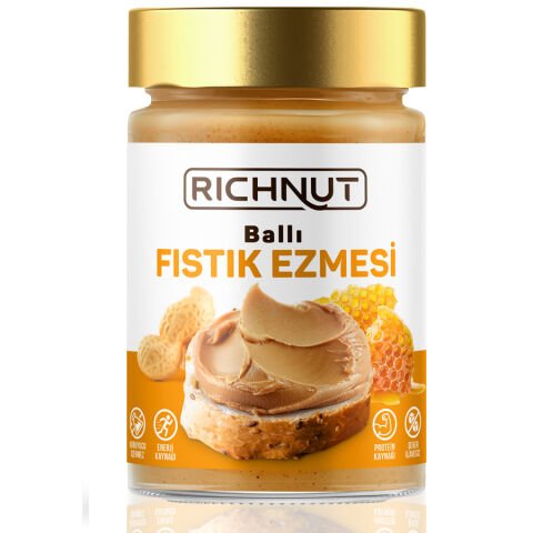 Ballı Fıstık Ezmesi 300 g – Katkısız, Bal ve Yer Fıstığı