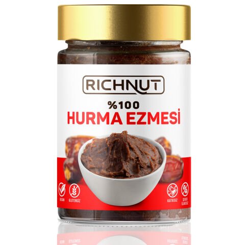 Hurma Ezmesi 400 g – %100 Hurma Püresi, Şeker İlavesiz, Katkısız