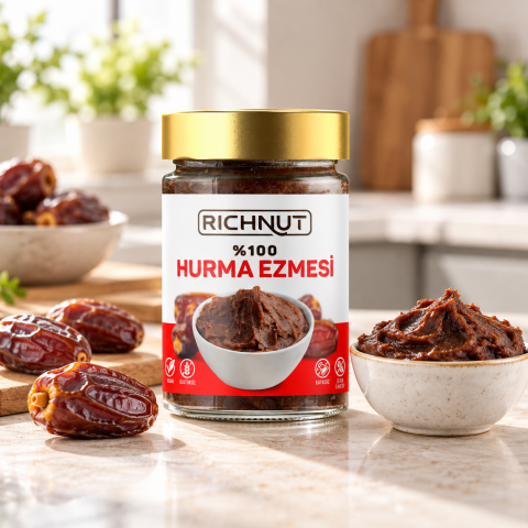Hurma Ezmesi 400 g – %100 Hurma Püresi, Şeker İlavesiz, Katkısız