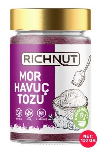 Mor Havuç Tozu - Katkısız Doğal