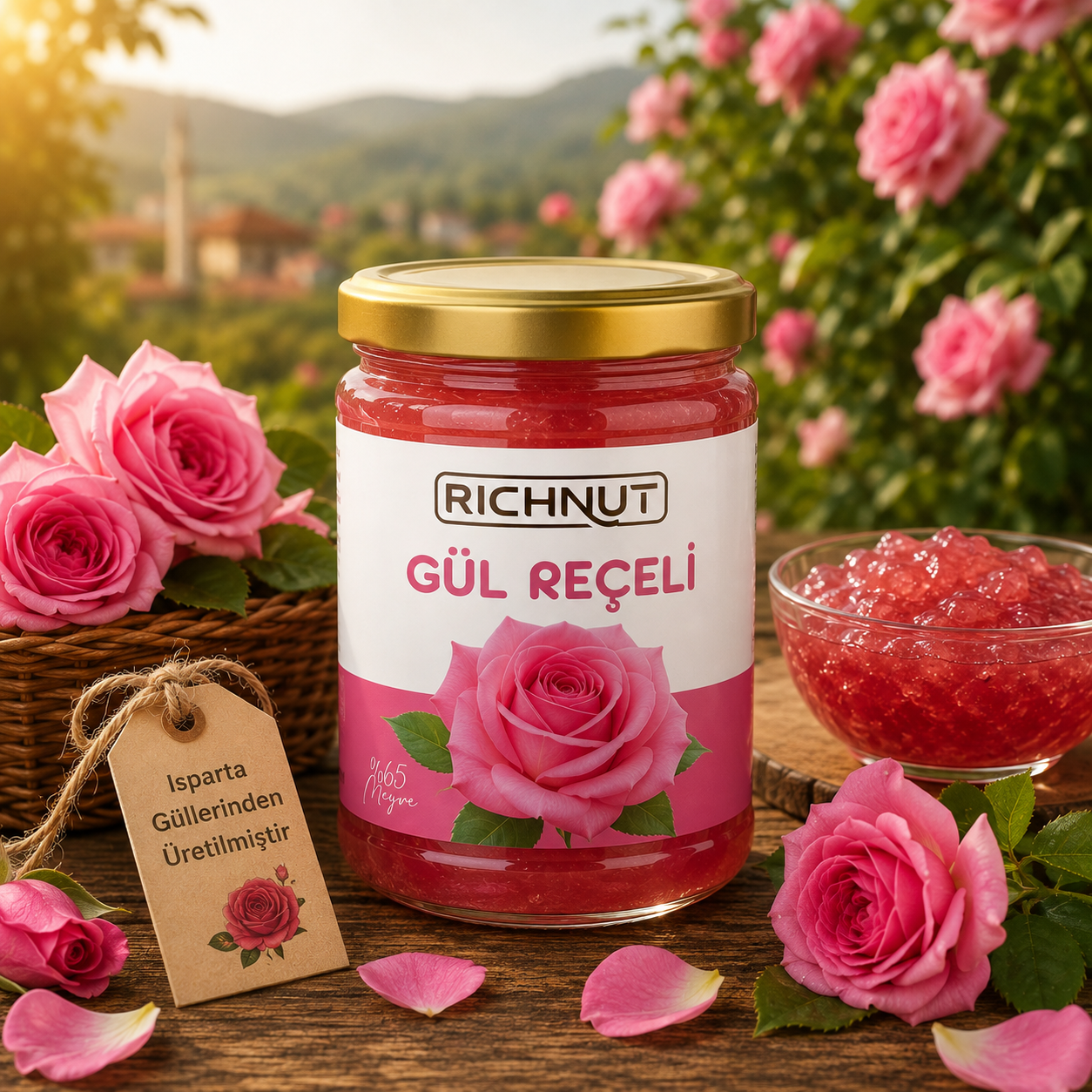 Gül Reçeli (Katkı, Koruyucu, Renklendirici İÇERMEZ)