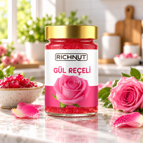 Gül Reçeli – Katkısız, Koruyucu ve Renklendirici İçermez