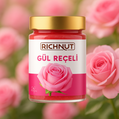 Gül Reçeli (Katkı, Koruyucu, Renklendirici İÇERMEZ)