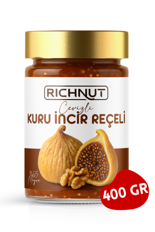 Cevizli Kuru İncir Reçeli (Katkı, Koruyucu, Renklendirici İÇERMEZ)