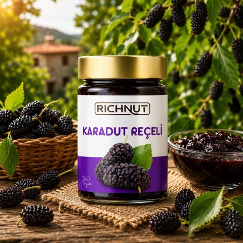 Karadut Reçeli (Katkı, Koruyucu, Renklendirici İÇERMEZ)