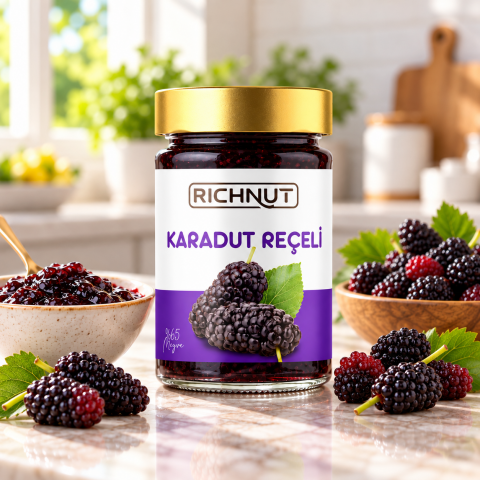 Karadut Reçeli – Katkısız, Koruyucu ve Renklendirici İçermez