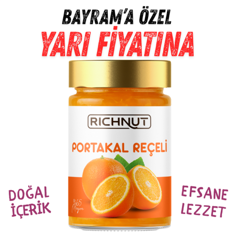 Portakal Reçeli (Katkı, Koruyucu, Renklendirici İÇERMEZ)