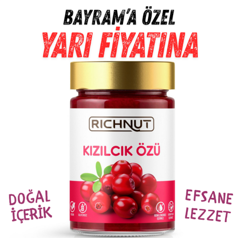 Kızılcık Özü (Katkı, Koruyucu, Renklendirici İÇERMEZ)
