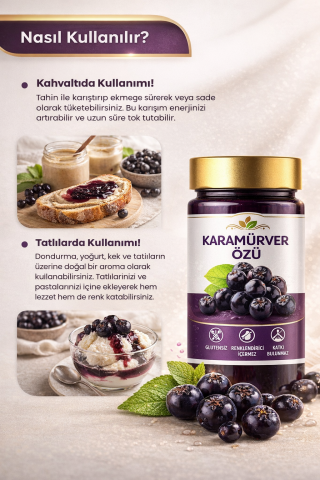 Kara Mürver Özü (Katkı, Koruyucu, Renklendirici İÇERMEZ)