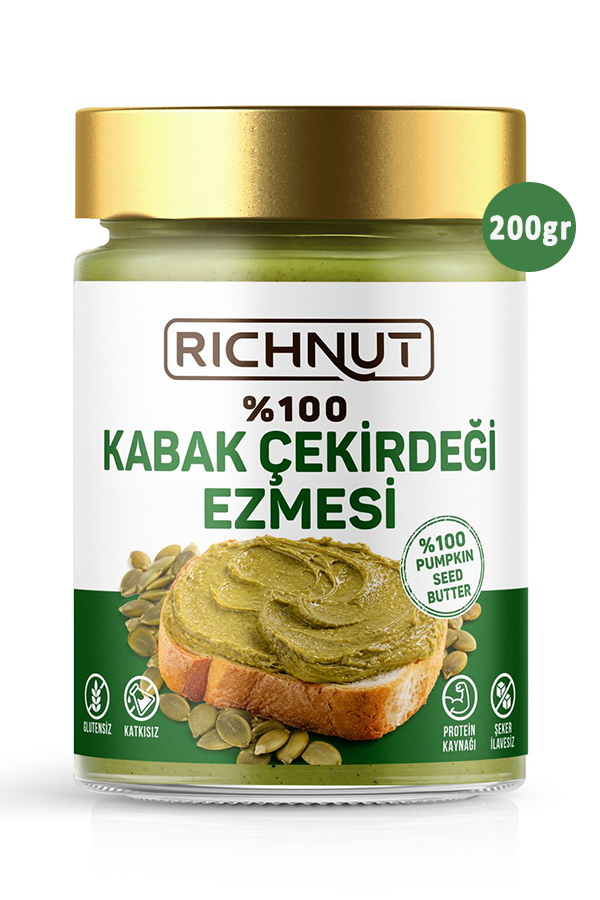 Kabak Çekirdeği Ezmesi (Şekersiz Katkısız Doğal) 200 gr