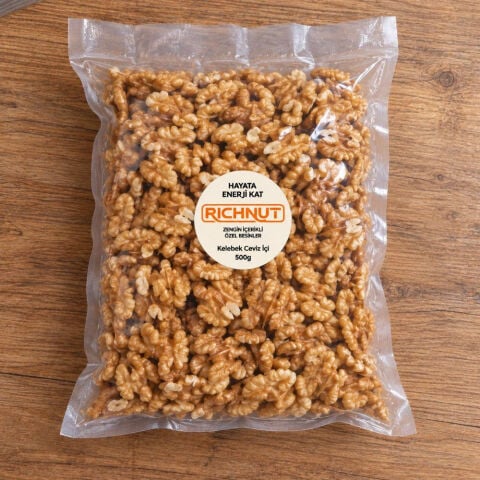 Kelebek İç Ceviz 500 g (İri Boy Yağlı Ceviz İçi)